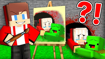JJ Use DRAWING MOD To PRANK Mikey in SCARY CAVE in Minecraft - (Maizen)