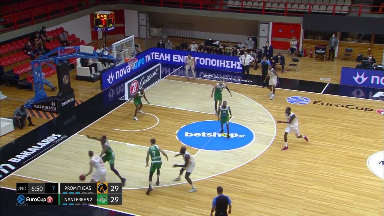 Delroy James had 9 pts and 6 rebs in 17 mins vs Nanterre in Eurocup