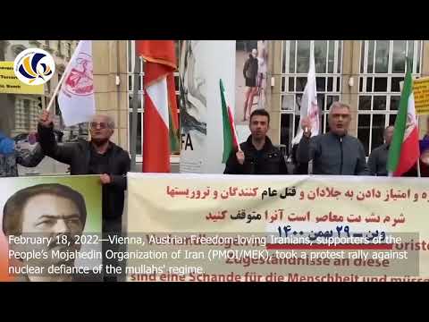 Iranians Protest in Vienna Amid Nuclear Talks, Condemning Any Deal With Religious Fascism in Iran