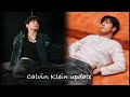 Calvin Klein Update on set with Jungkook. Baggy jeans are trending this season.