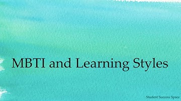 MBTI and Learning Styles