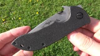 Emerson Mini Commander   Stonewashed Blade   Wave Feature