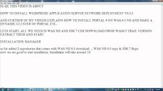 WebSphere 8.5.5 Network Deployment Installation on Windows
