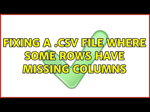 Fixing a .csv file where some rows have missing columns