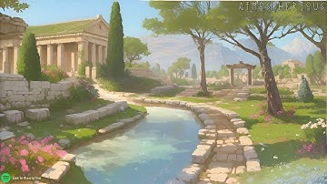 Relaxing Fantasy Ancient Greek Music & Ambience IV | Lyre Harp & Pan Flute | sleep, study, work