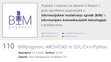 110 BIMpogovori, ARCHICAD in GDL/C++/Python