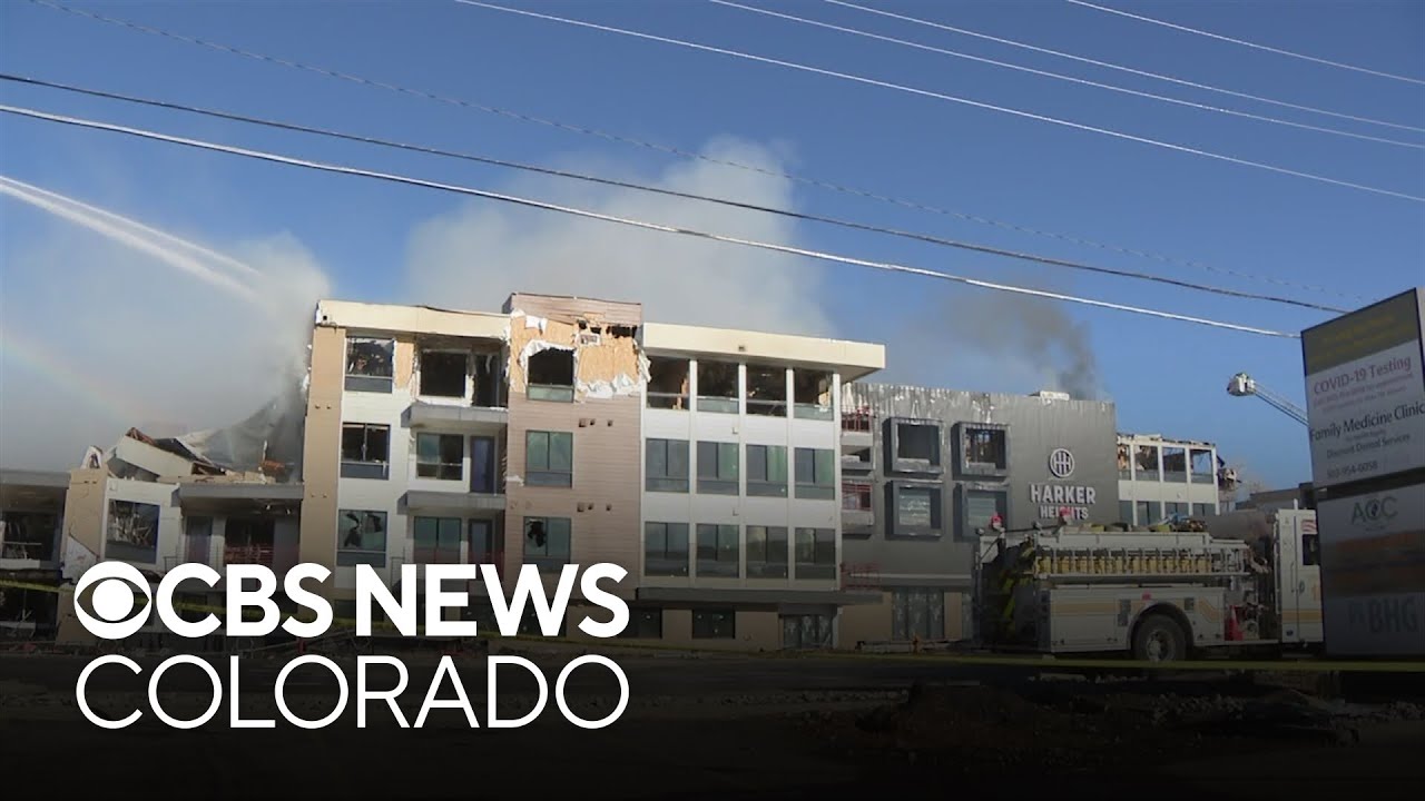 Denver firefighters continue efforts to extinguish blaze at apartment construction site