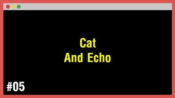 [Arabic] Learn Command Line #05 - Cat And Echo
