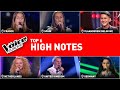 Surprising high notes in The Voice Kids | TOP 6