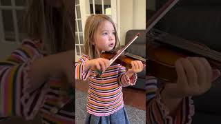Charlotte Playing Her New 116 Size Violin