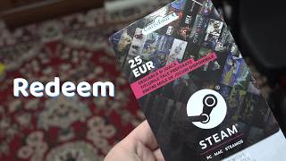 How to redeem Steam Gift Card Keys