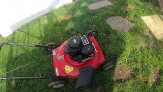 Murray 22 in Side discharge push mower startup