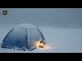 Winter Camping Blizzard┇Powerful Wind & Snow Sounds for Fast Sleep and Stress Relief