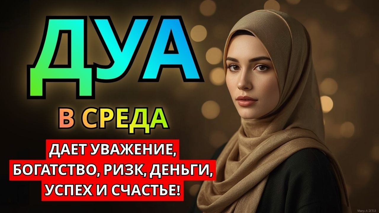 ДУА НА СРЕДА, КОТОРУЮ ЧИТАЮТ ДЛЯ УСПЕХА И ИЗОБИЛИЯ! ИНШААЛЛАХ