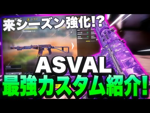 来シーズンさらに強化？！『AS VAL』最強カスタム紹介！！【CoDモバイル】【ろくたん】