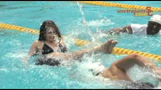 USC Football at Swim With Mike