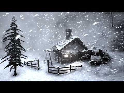 (No Ads) 99% of You Will Drift Into DEEP SLEEP with BLIZZARD SOUNDS | Nature Sounds for Relaxation
