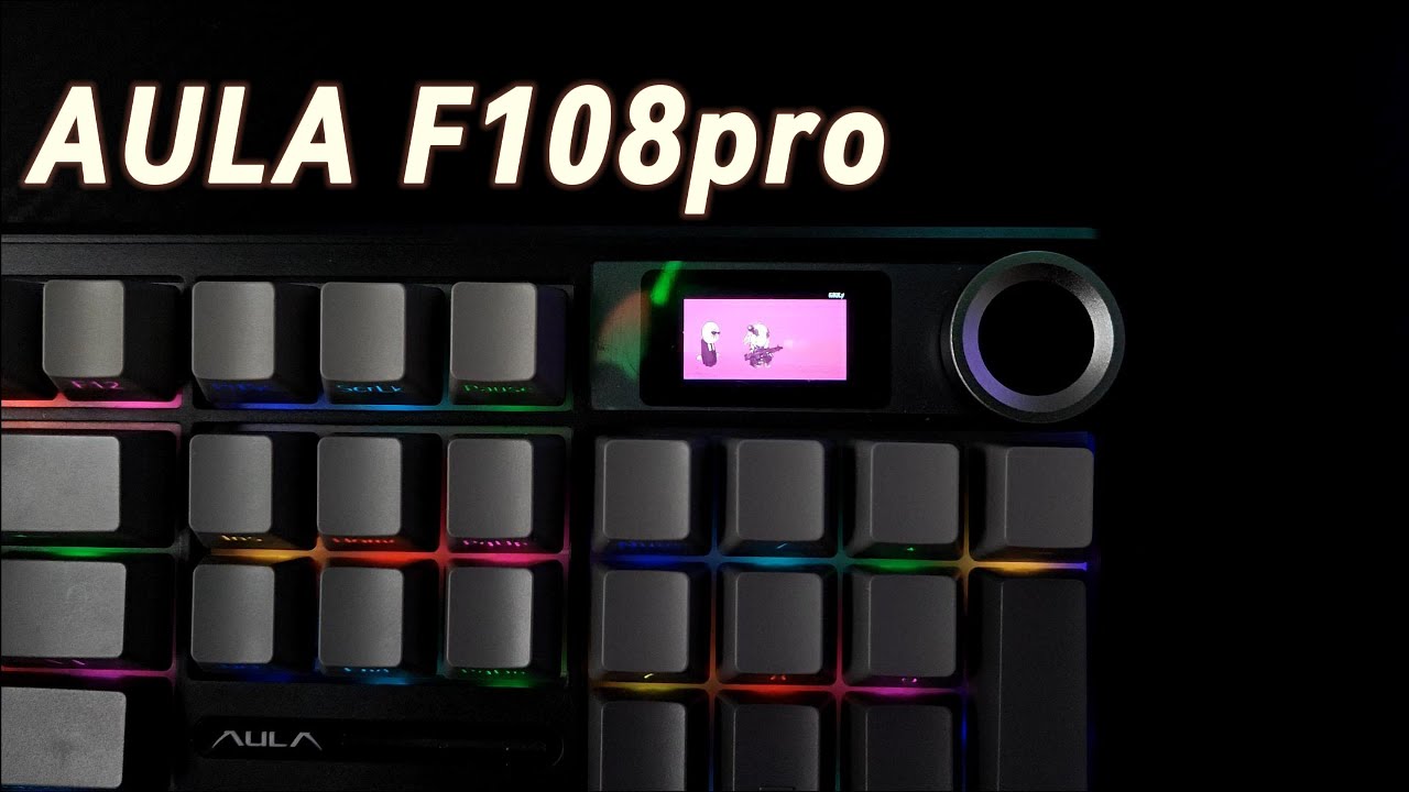 Review of the AULA F108 Pro full-sized mechanical keyboard--Gradient ...