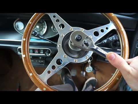 fitting-steering-wheel-on-classic-mini