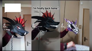 ScarOfLove Paper Dragon Puppet TikTok Compilation! 1