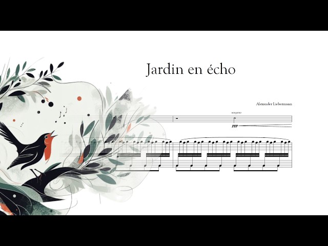 Jardin en écho (for flute & piano)