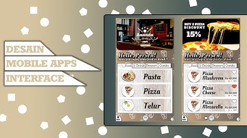 Contoh desain UI UX Mobile Apps menggunakan software Gravit Designer