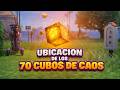UBICACION de LOS 70 CUBOS DE CAOS en FORTNITE (Guía Completa)