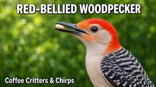 Red-bellied Woodpecker & Blue Jays | Soft Bird Sounds ASMR | Coffee Critters & Chirps Ep. 4 screenshot 5