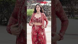 Mrunal Thakur Slays In Stylish Maroon Look At Son Of Sardaar 2 Promotions