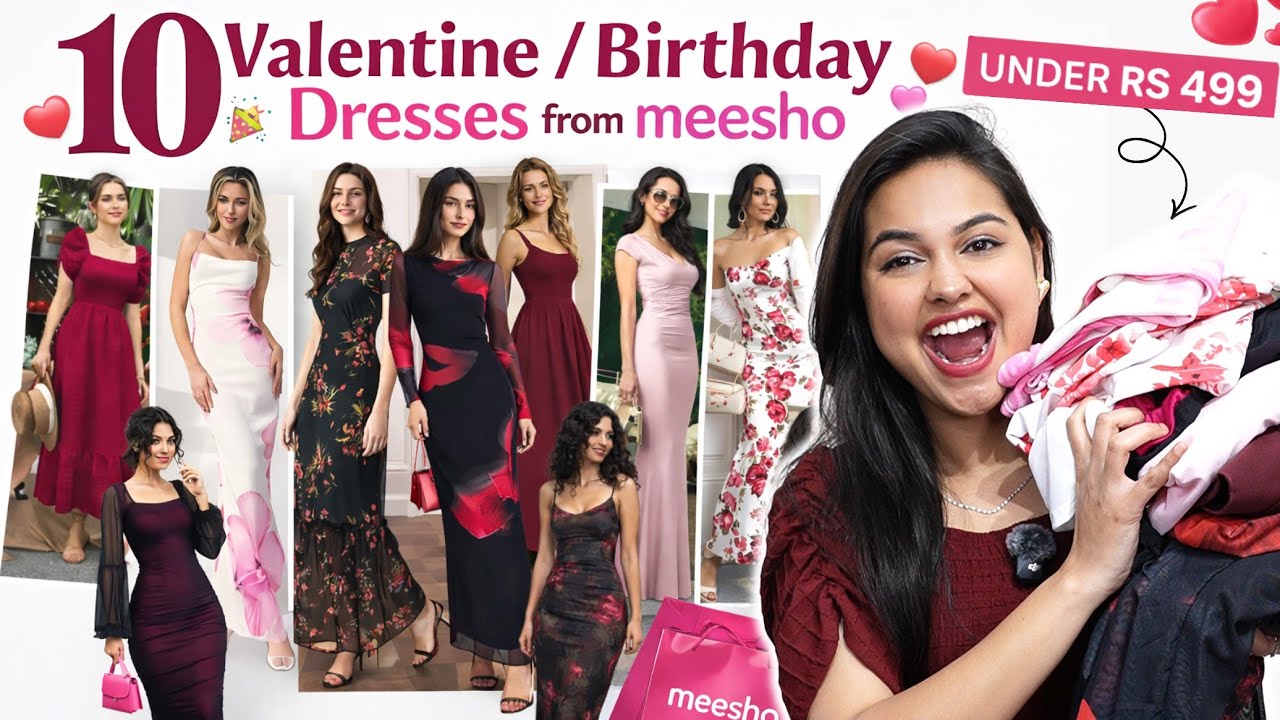 “10 Pinterest Inspired Bodycon Dresses for Valentine’s day💃 Under ₹499😍  ”Meesho Bodycon Dress Haul💕