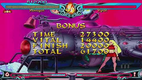 CAPCOM FIGHTING COLLECTION - Vampire Savior 2: The Lord of Vampire - Morrigan Aensland Arcade Mode