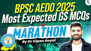 BPSC AEDO GS MCQs | Top GS Questions for Bihar AEDO Exam 2025 | General Studies MCQs Dr Vipan Goyal