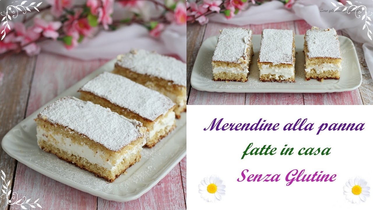 Merendine alla panna fatte in casa. Morbidissime e golose!