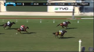 (2020 08 22) Del Mar Race #5 - Lane Way Breaks Maiden