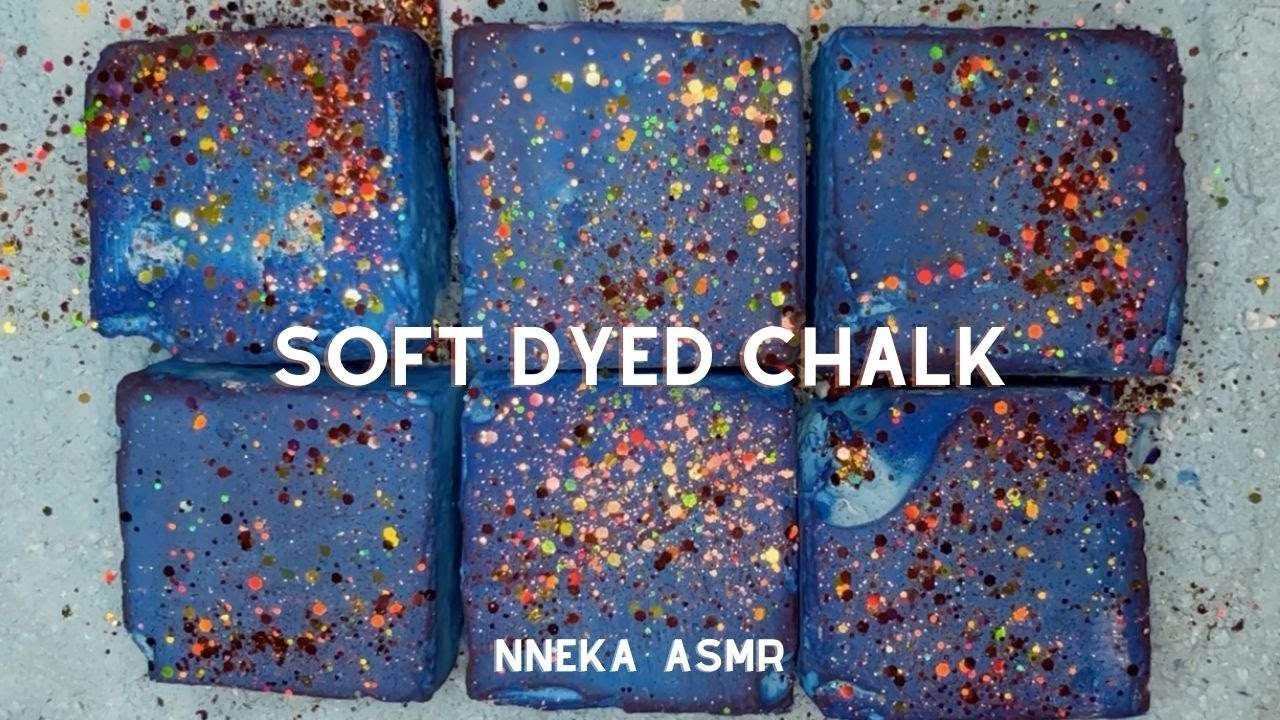 Soft dyed gym chalk| ASMR| Relaxing| Oddly satisfying - YouTube