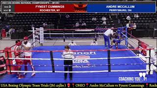 2023 USA Boxing National Championships (JM 125lbs ) 🥊 Andre McCallum vs Fynest Cummings
