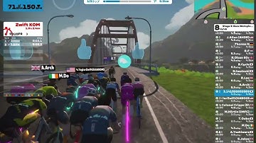 2023.10.17 Zwift - Race Watopia Stage 3 - Two Bridges Loop (B) on Two Bridges Loop in Watopia