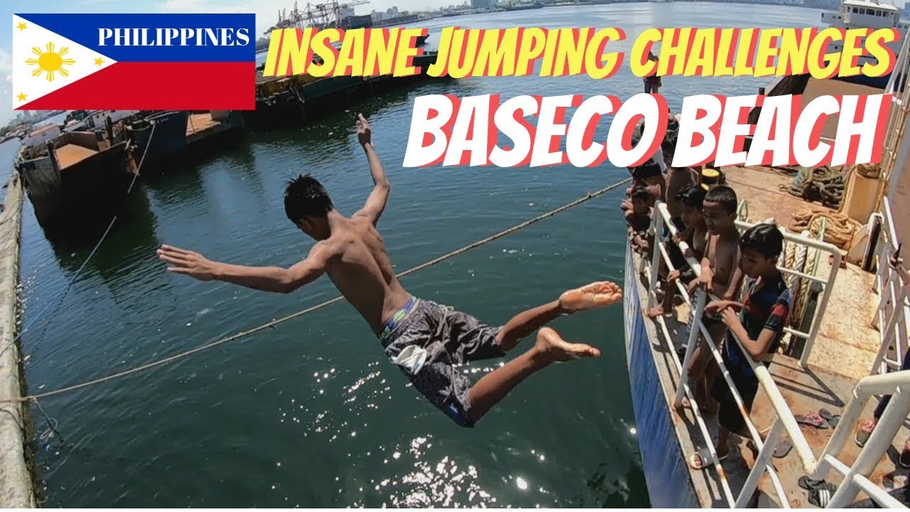 SWIMMING IN BASECO BEACH PORT OF MANILA | INSANE  VESSEL JUMPING CHALLENGES | UPDATE 8 JULY 2019
