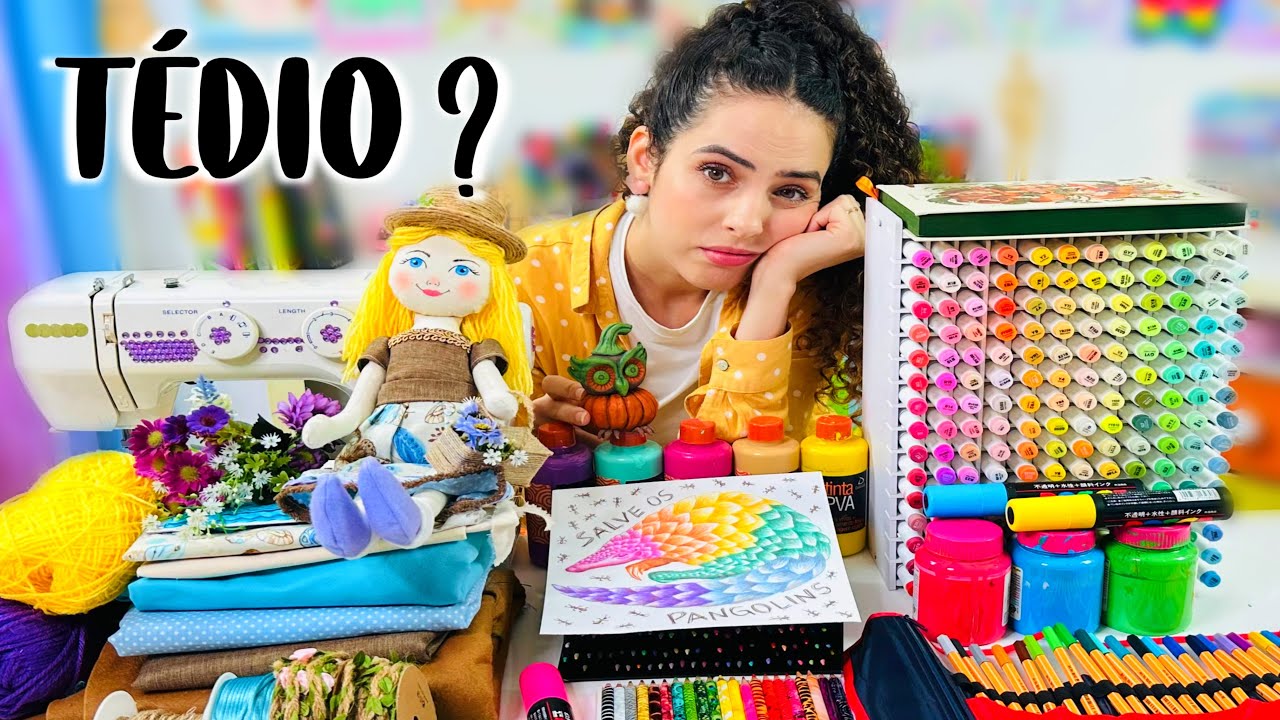 ARTE pra FAZER no TÉDIO #11: meus HOBBIES favoritos! Paula Stephânia