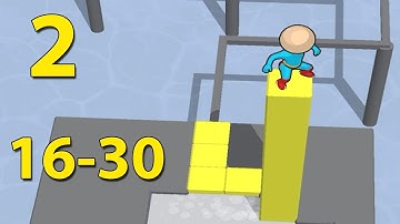 Stacky Dash Walkthrough Part 2 Level 16-30 (IOS/Android) Gameplay