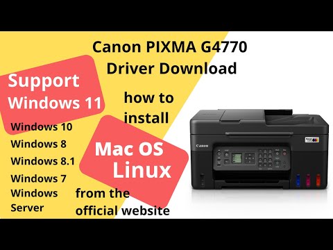 Canon PIXMA G4770 Driver Download and Setup Windows 11 Windows 10, Mac 14, Mac 15