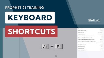 How to use Keyboard Shortcuts in Prophet 21