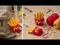 This French Fries Keychain Is Too Cute! Easy Crochet Tutorial