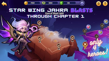 Idle Heroes - Clearing Chapter 1 of Void Campaign with only 4 heroes !