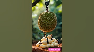 What Happens If You Drill Into a DURIAN ? #aivideo #ai #fruit #animation #videoai