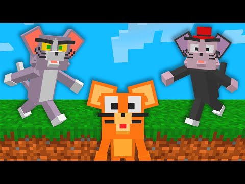 Minecraft: Ratón VS 2 Gatos (Depredadores Tom & Jerry)