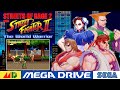 Streets of Rage 2 With Street Fighter 2 The World Warrior - Guile - Mega Drive Gameplay