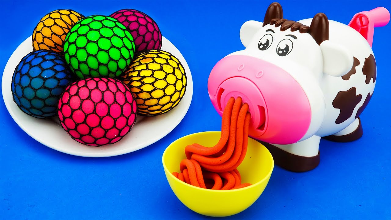 Make Playdoh Noodles with Balls #52 CoCo Mini House