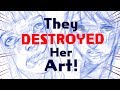 THEY DESTROYED HER ART! - Kid Erases Artist’s Drawing - Art StoryTime + Video Evidence