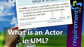 Who/What is an actor in UML